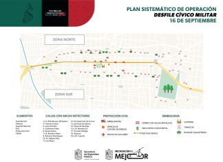 Conoce los 20 accesos con arcos detectores que habrá para el desfile del 16 de septiembre en Morelia