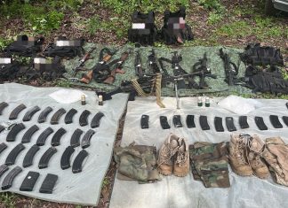 Fuerzas estatales y federales decomisan armamento en Blindaje Uruapan