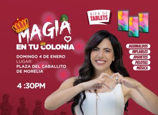 Giulianna Bugarini anuncia festival de Reyes “Magia en tu colonia” para niñas y niños de Morelia