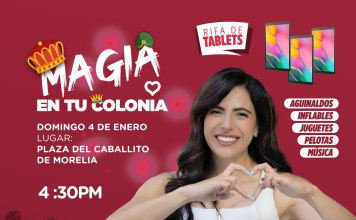 Giulianna Bugarini anuncia festival de Reyes “Magia en tu colonia” para niñas y niños de Morelia